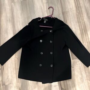 Knit double-breasted jacket